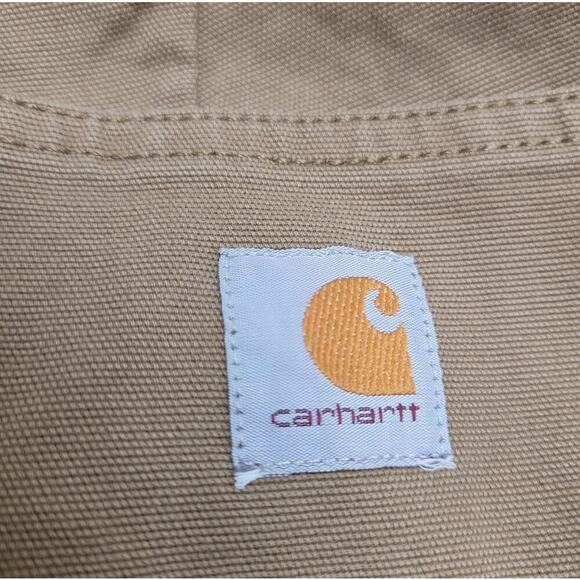 Carhartt Womens Original Fit Carpenter Pants 18W Khaki Outdoor Zip Regular NEW - Picture 3 of 5